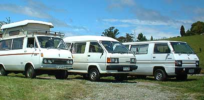 Poptop camper rental van